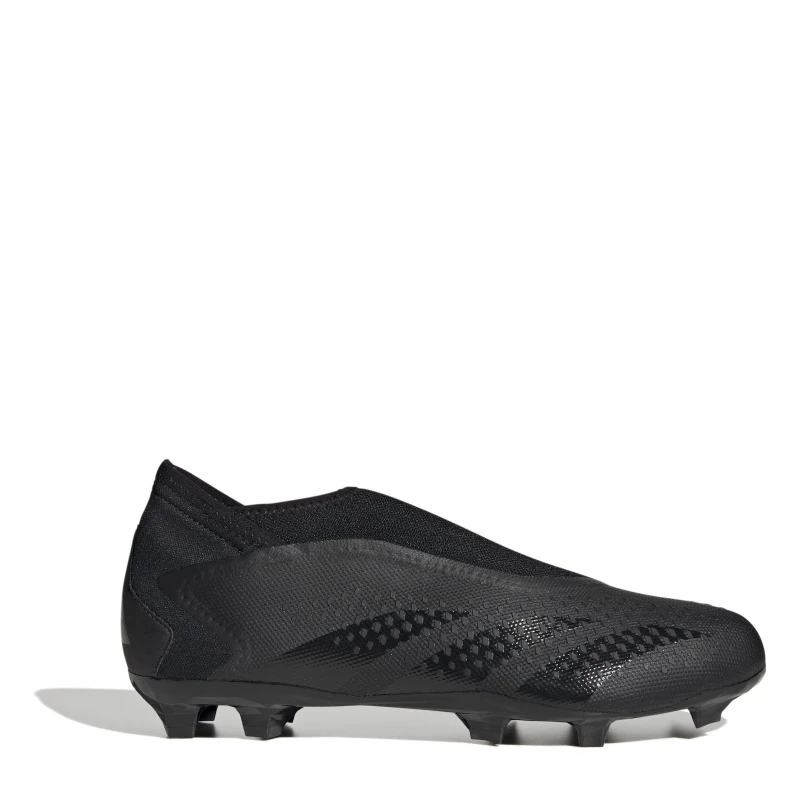 Image of adidas Predator Accuracy.3 Laceless Firm Ground Football Boots Firm Ground Football Boots 8 (42) Black 20343040280
