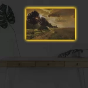 Image of 4570DHDACT-006 Multicolor Decorative LED Lighted Canvas Painting