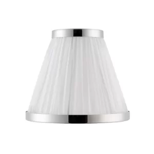 Image of Suffolk White And Nickel Six Inch Shade, E14
