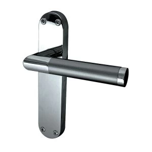 Image of Jedo Mitred Plate Latch Type Door Handles