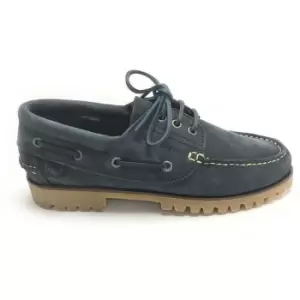 Image of Full Circle Hemi Suede Loafers - Blue