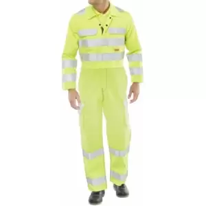 image of Click ARC Clothing HIVIS YELLOW COVERALL 44