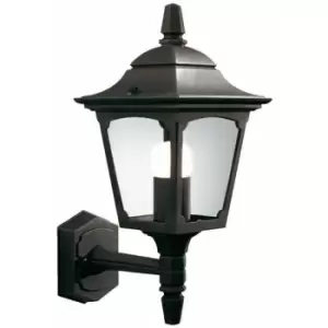 image of Loops - Outdoor IP44 Wall Light Sconce Black LED E27 100W Bulb External d00313