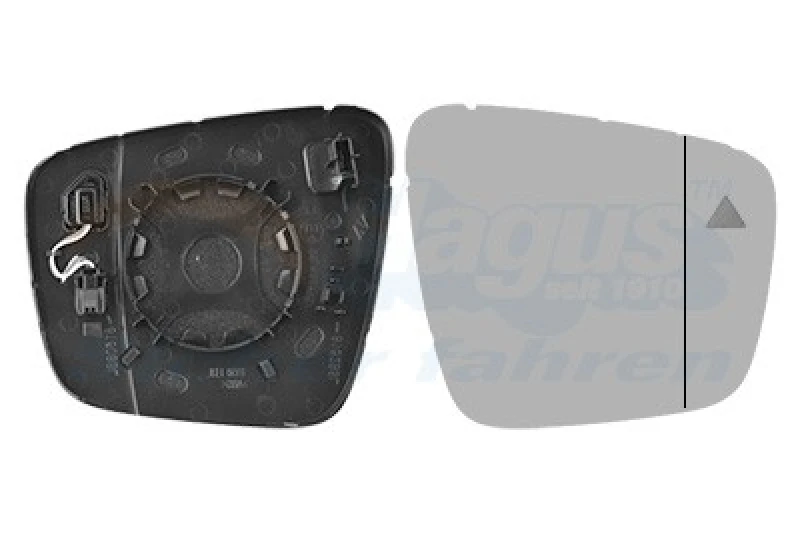Image of VAN WEZEL Wing mirror glass VAN WEZEL 4414836