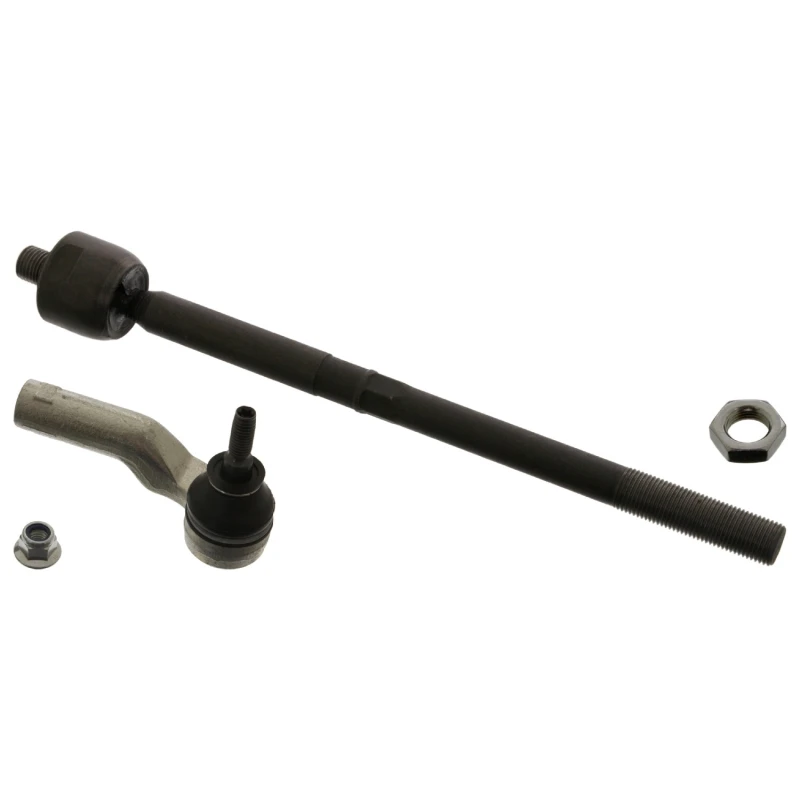 Image of FEBI BILSTEIN 43526 Tie Rod Front Axle Right, with lock nut Rod Assembly (284)