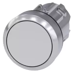 Image of Siemens Flat White - Momentary, SIRIUS ACT Series, 22mm Cutout, Round