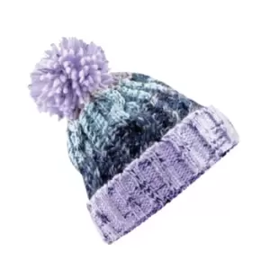 Image of Beechfield Womens/Ladies Corkscrew Pom Pom Beanie (One Size) (Palma Violet)