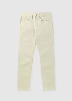 image of Frame Mens LHomme Slim Jeans In Milk Beige