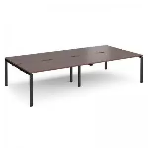 Image of Adapt double back to back desks 3200mm x 1600mm - Black frame and