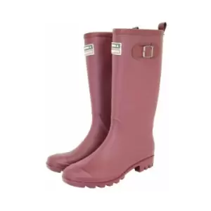 Image of Burford Wellington Boots Aubergine - Size 7