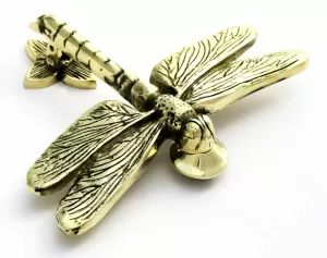 image of Cox & Cox Dragonfly Door Knocker - Solid Brass