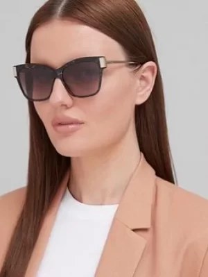 Image of Ted Baker Christy Cateye Sunglasses Black Marble, Black, Women