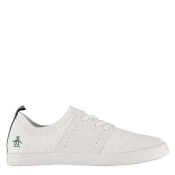 Image of Original Penguin Cult Flyknit Trainers - Off White