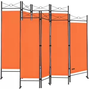 image of Room Devider Lucca 2Pcs Set Orange 4 Panels