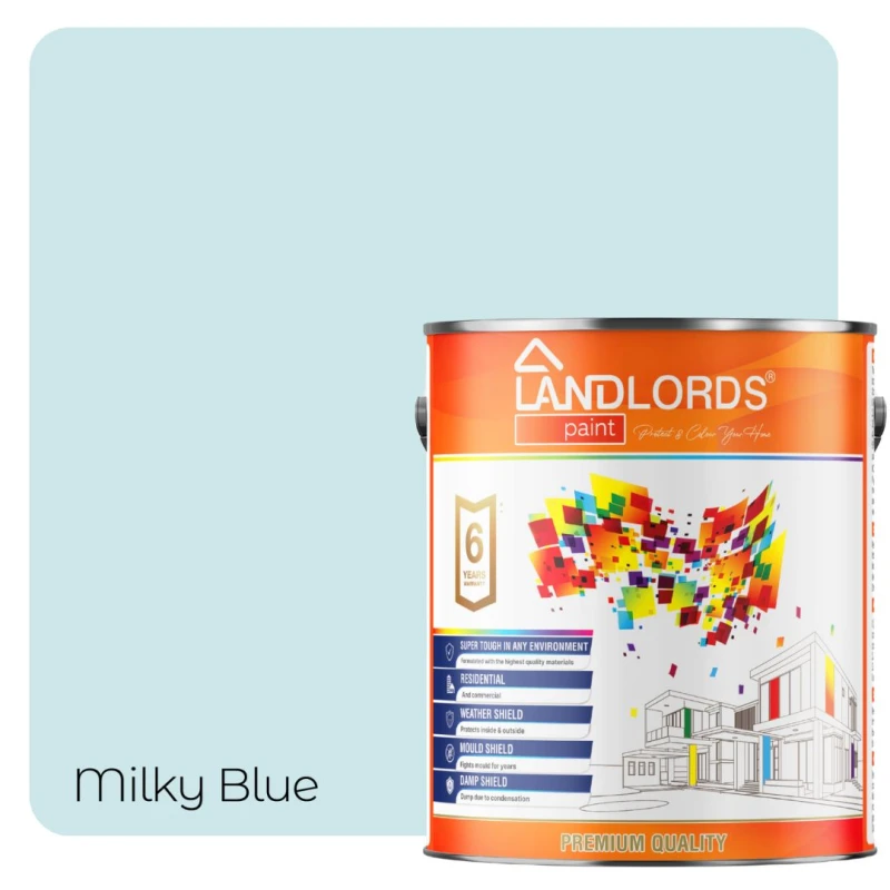 Image of LANDLORDS PAINT Shed & Fence Paint - 2.5L in Milky Blue Milky Blue Unisex 2.5L