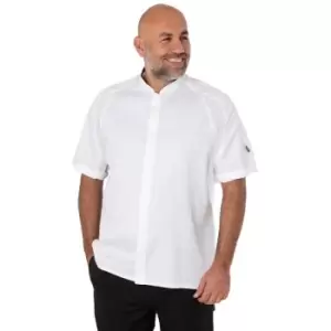 Image of Unisex Adult Single-Breasted Chef Jacket (l) (White) - White - Le Chef