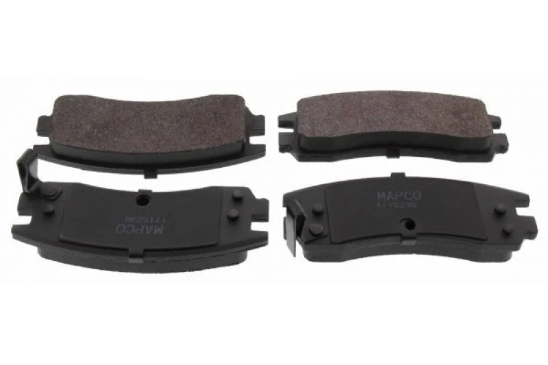 Image of MAPCO 6520 Brake pad set Rear Axle, incl. wear warning contact, with anti-squeak plate Brake Pad Set,disc brake (402)