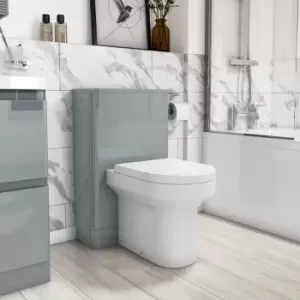 Image of 500mm Light Grey Back to Wall Toilet Unit Only - Pendle
