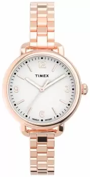 Image of Timex TW2U60700 Womens Standard Demi 30mm Rose-Gold-tone Watch