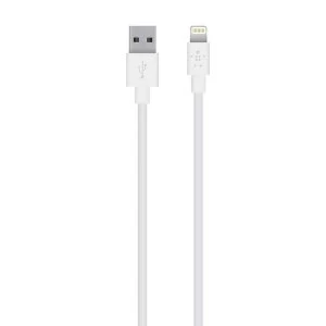 Image of Belkin 2m Charge And Sync Cable For Apple Lightng White