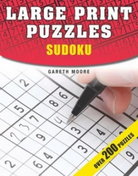 Image of Large Print Puzzles by Gareth Moore Paperback
