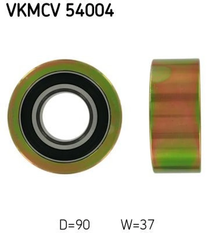 Image of SKF Deflection / guide pulley, V-ribbed belt SKF VKMCV 54004