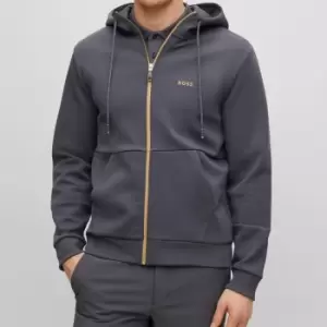 Image of BOSS Green Saggy 1 Cotton-Blend Hoodie - L
