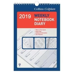 Image of Collins Colplan 60 Series 2019 Weekly Notebook Calendar Week to View