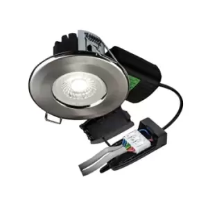 image of Collingwood Halers H2 Lite 500 Brushed Steel LED Downlight With Terminal Block 60 Degree - Neutral White