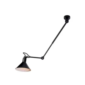 image of Pyrgos Ceiling Pendant 1 Light Steel Black