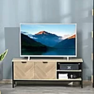 image of Homcom TV Unit Natural Wood Finish 400 x 460 mm