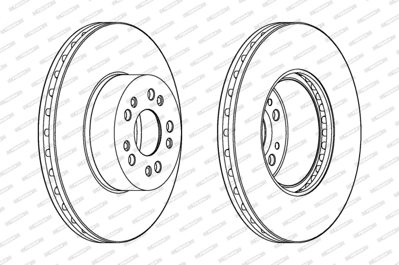 Image of Brake disc FERODO DDF1061C-1