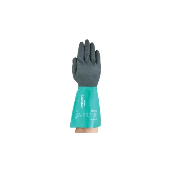 image of Alphatec 58-535 Green/Black Nitrile Gloves - Size 11