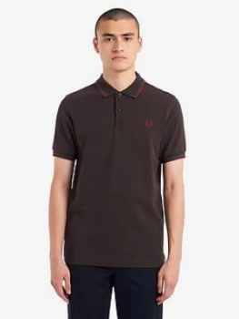 image of Fred Perry Twin Tipped Polo, Multi Size M Men