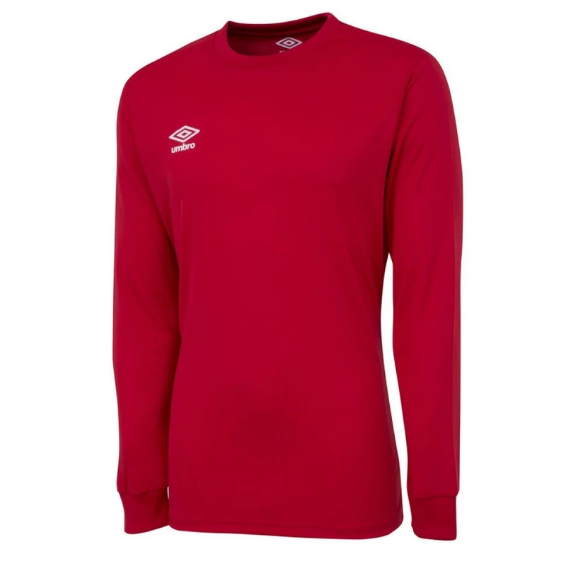 Image of Umbro Umbro Men Club Long-Sleeved Jersey in Scarlet Size: Medium Scarlet M Male 5063107688712