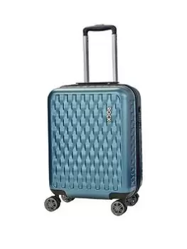 Image of Rock Luggage Allure TWDJD 8 Wheel Carry On Blue Suitcase