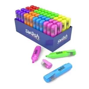 Image of Swsh Premium Highlighters, Assorted, Pack of 48 HLP48A