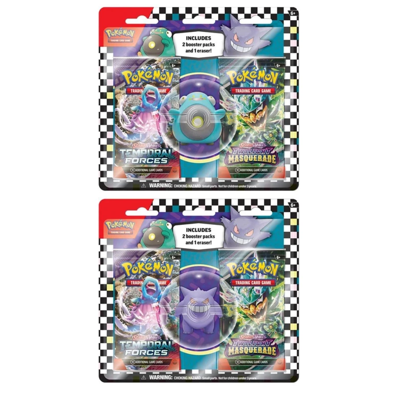 Image of Pokemon Pokemon TCG: Back to School Eraser Blister - Assortment Trading Cards One Size None 98788690000