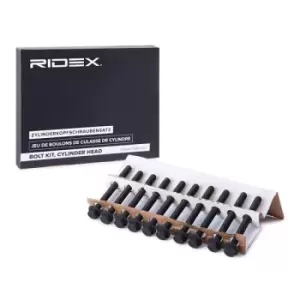 Image of RIDEX Cylinder Head Bolt Kit FORD,FIAT,ALFA ROMEO 1217B0006 7696197,7696197x10 Bolt Kit, cylinder head