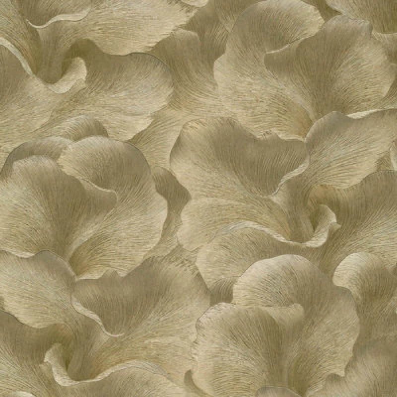 Image of Erismann Erismann Floral Glow Gold Vinyl Wallpaper gold