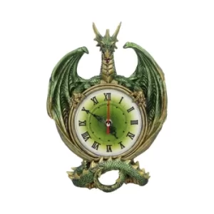 image of Emerald Chronology Green Dragon Wall Clock Plaque