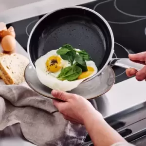 Image of GreenPan Premiere 3ply Stainless Steel 20cm Frying Pan Silver