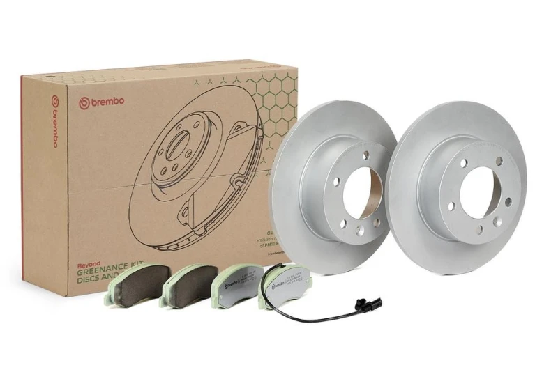Image of BREMBO Brake discs and pads set BREMBO KT 10 035