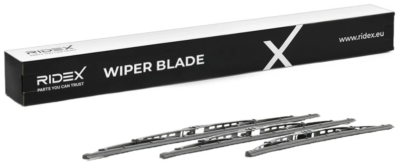 Image of RIDEX 298W17062 Wiper blade Front and Rear, Hook fixing, Standard, 550mm Wiper Blade (298)