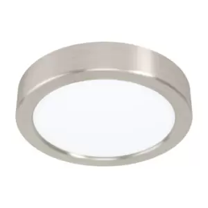 Image of Wall / Ceiling Light Satin Nickel 160mm Round Surface Mounted 10.5W LED 3000K