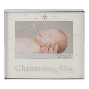 image of 7" x 5" - Bambino Silver Plated Photo Frame - Christening