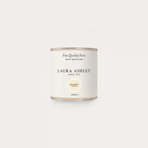 image of Laura Ashley Matt Emulsion Paint Primrose White Tester 100ml