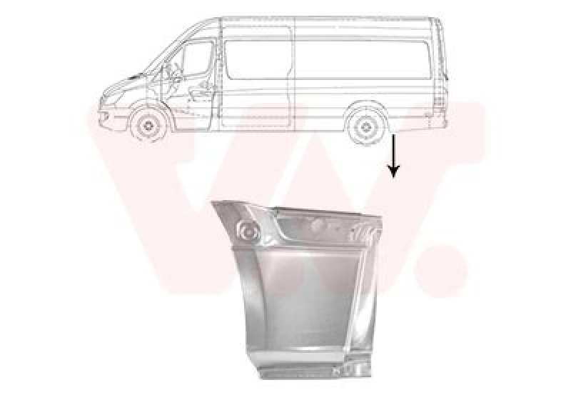 Image of VAN WEZEL Side panel VAN WEZEL 2973143