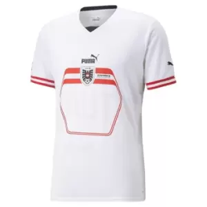 image of Puma Austria Away Shirt 2022 2023 Adults - White