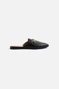 Image of Backless Metal Bar Loafers